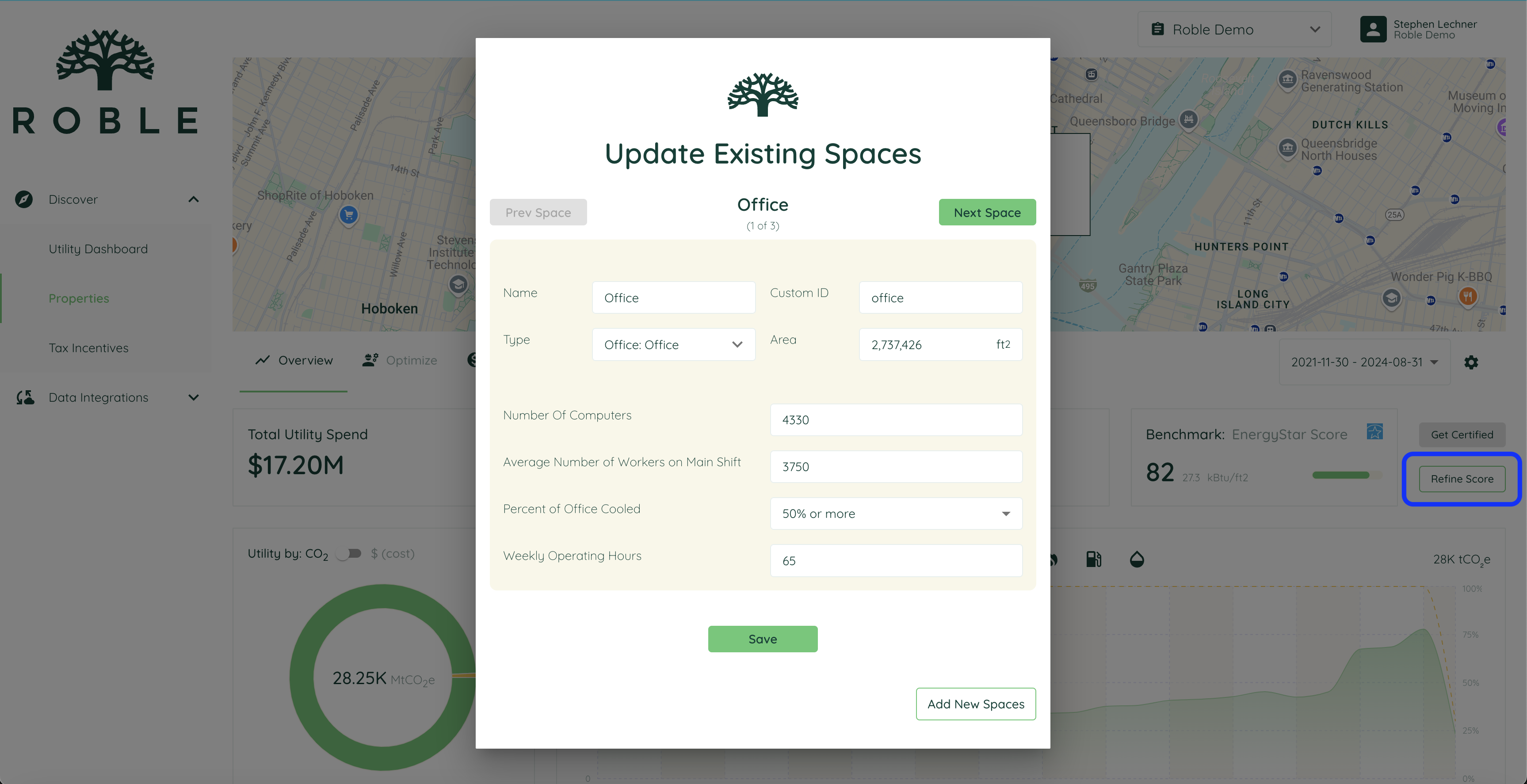 Refining your ENERGYSTAR score by providing detailed property information